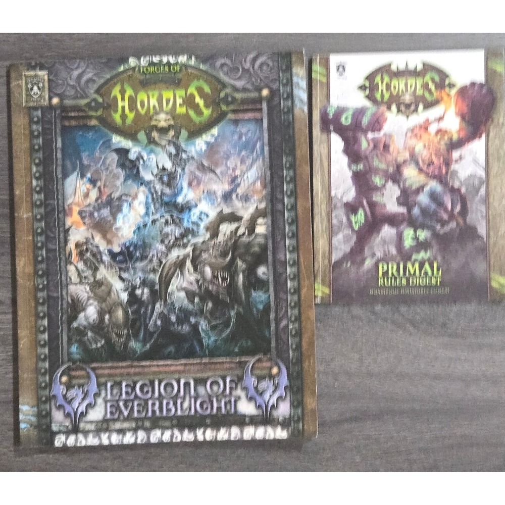 Forces of Hordes: Legion of Everblight Hardcover & Primal Digest Book Lot